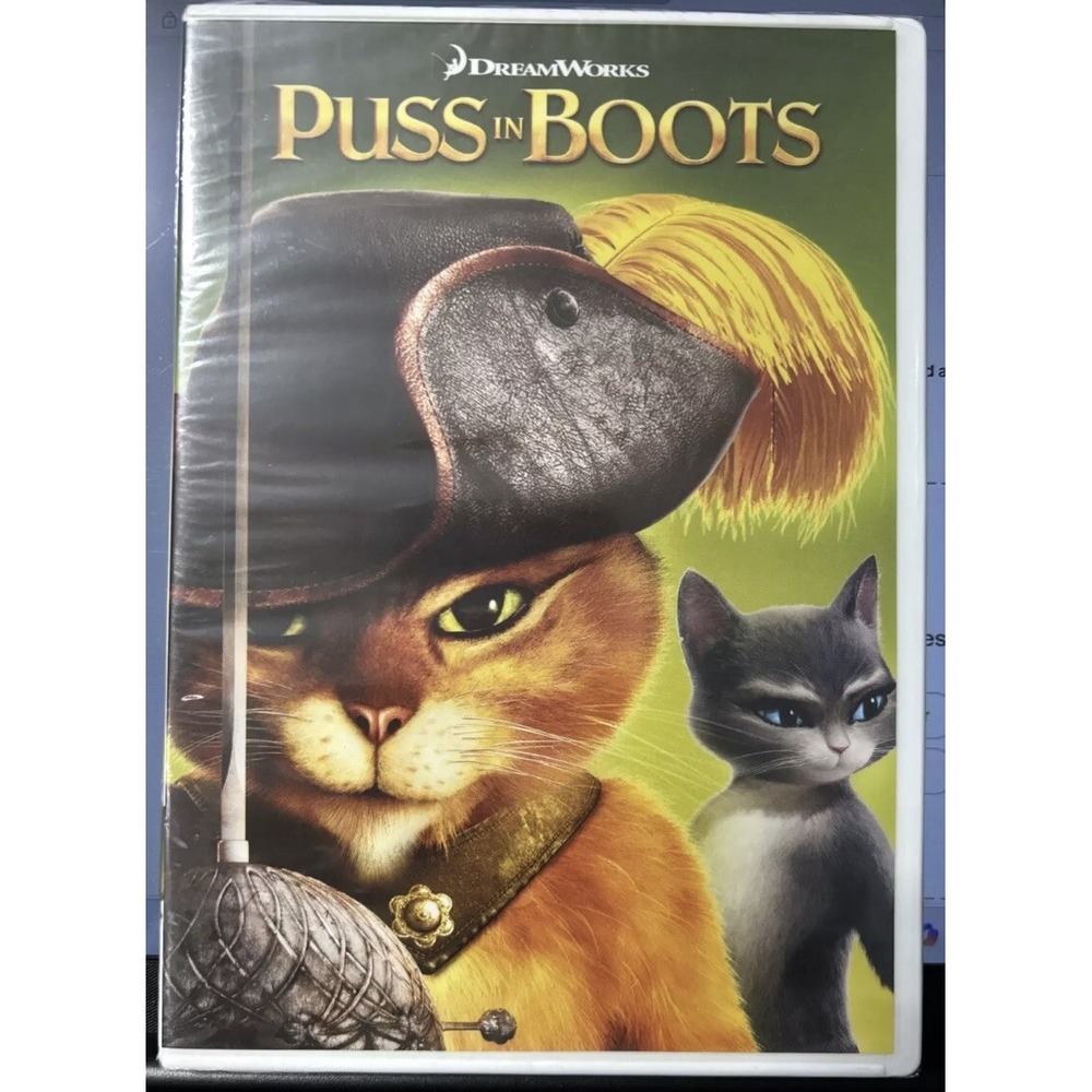 DreamWorks Puss in Boots DVD 2011 Widescreen Animated Film PG Region 1